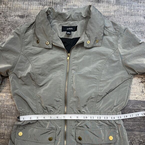 Alfani Jacket Women's Gray Non Leather Full Zip Size Small - Picture 9 of 12